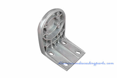 Silver Powder Coated Aluminium Die Casting Process Services For Curtain Spiale Bracket