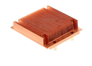 Brass / Bronze Copper Heat Sink , CPU Cooler Extrusion Heat Sink