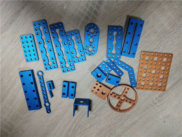 Aluminum Metal Cnc Machining Drilling Brushed Hinge Process With Anodized Color