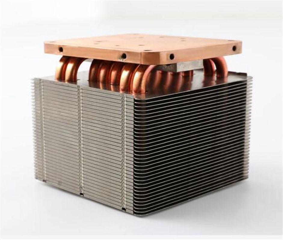 Squared Copper Pipe Electronic Heat Sink , Sintered Laptop Cpu Heatsink