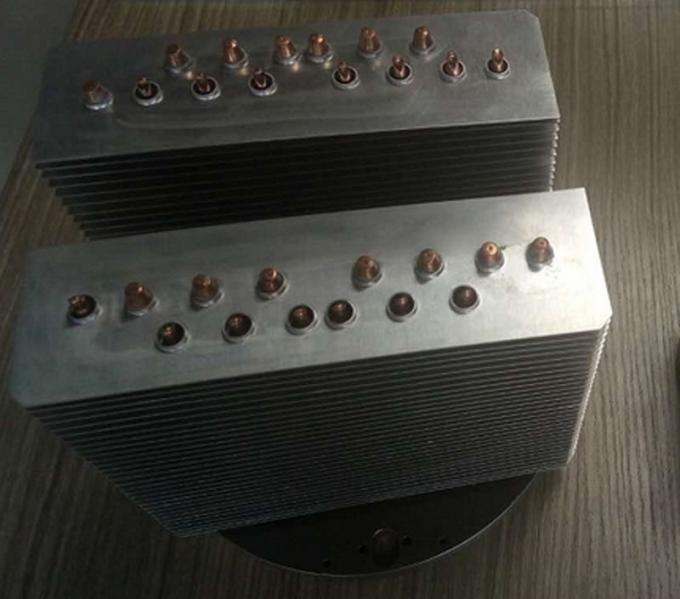 High Precision Copper Pipe Heatsink Aluminum Stacked Fin Heatsink For