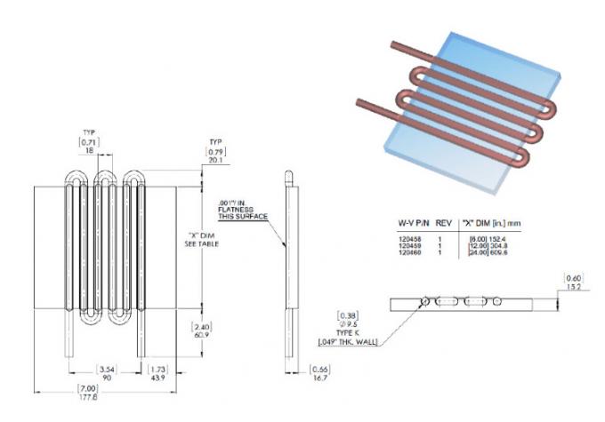 ISO9001 Certified Aluminum Liquid Cold Plate For Cooling System 5