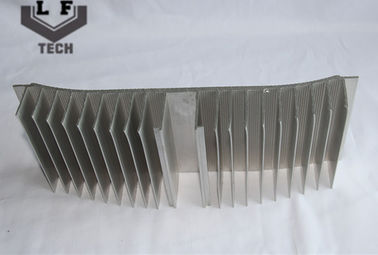 Natural Anodized Color Aluminum Extrusion Profiles With Wood Grain , Electrophoresis