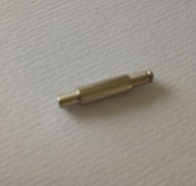 Customized Turned Steel / Brass Pogo Pins With Spring / CNC Turned And Lathe Pin Glod Plating