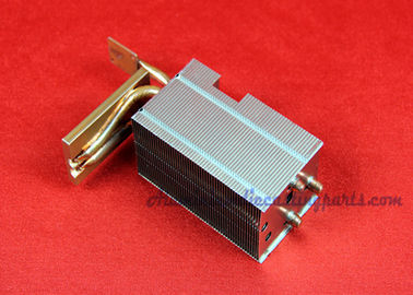 Small Power Aluminum Fin 3pcs Copper Pipe Heat Sink For Projector