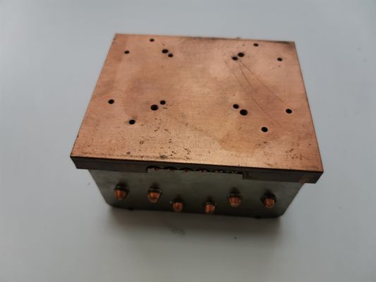 Square Heat Sink With Crown Shape Copper Tube And Cooper Base
