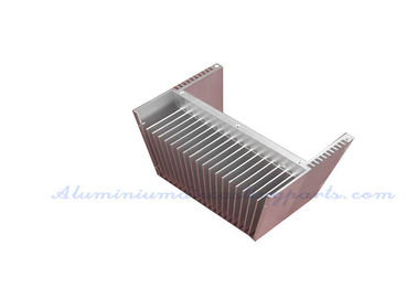 Silver Anodize Extruded Aluminum Heat Sink For Automobile UPS