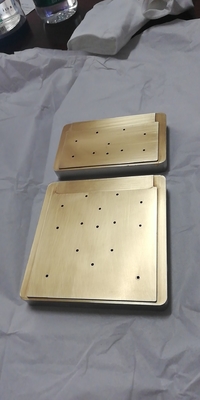 Mechanical CNC Machining Heat Plate Nickel Plating Machined Copper Sheet Panel Glod Plating