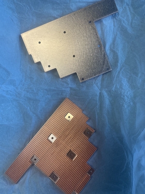 ISO9001 Approved Copper Skived Fin Heat Sink Pure Brazing Cooler For Industrial Computer