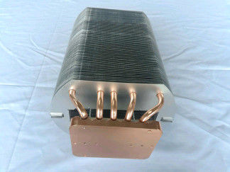 500W Aluminum Fins Heat Sink With 10pcs Heat Pipe For LED Light , 8mm Diameter