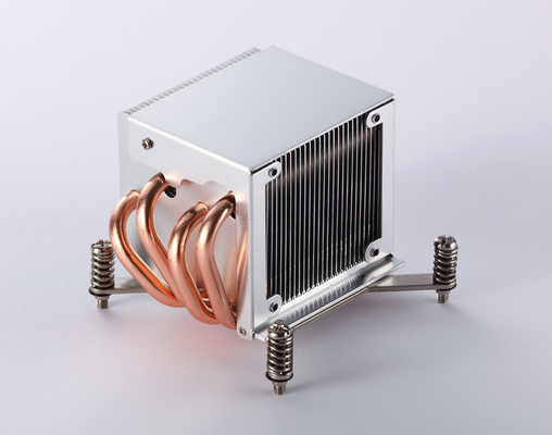 8mm Copper Pipe Heat Sink Microchannel With Epoxy Gluing For Computer