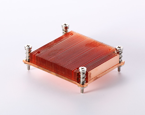 Aluminum Skiving Fin Copper Heatsink CNC Machining Customized