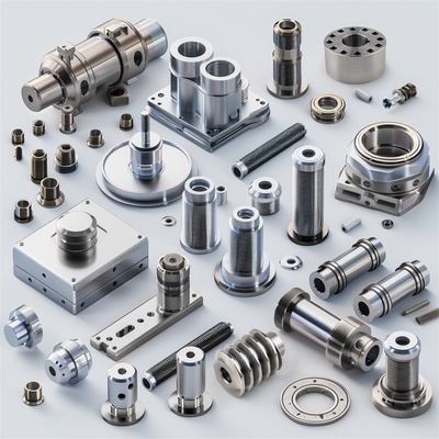 Fine Pitched Smooth Surface Silver CNC Machined Aluminum Parts For General Industry