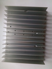 Extruded Aluminum HeatSink Silver Anodizing CNC Machining Cool Fin Heat Sink CE GS For LED Lighting