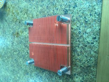 Skived OEM Brass Heatsink, Skiving Fin Heat Sink Copper Cu1100 CNC Copper Block Heatsink