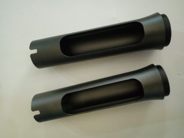 Aluminum 6063 6061 Extrusion CNC Machining Process Precision Turned Parts Anodizing Black For Flash Light