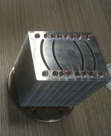 High Precision Copper Pipe Heatsink Aluminum Stacked Fin Heatsink For LED And CPU