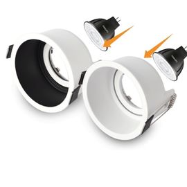 Glare Resistant MR16 GU10 MR11 Recessed Downlight Housing