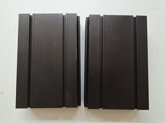 Passivation Anodizing Fin Led Extruded Aluminum Heatsink Black Color