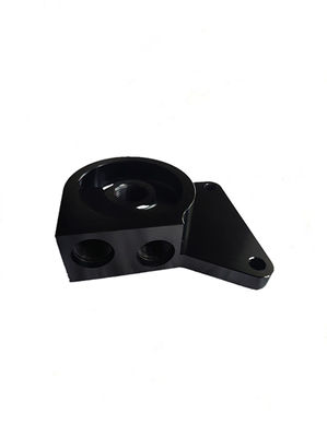 OEM CNC Machined Turning Aluminum Black Anodized Parts