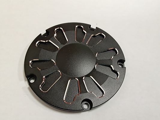 OEM Small Turned Parts , Black Anodizing Machining Aluminum Parts