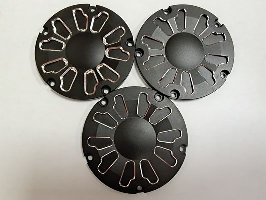 OEM Small Turned Parts , Black Anodizing Machining Aluminum Parts