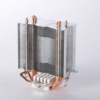 Aluminum Folded Fin Heatsink with 4 Pipes