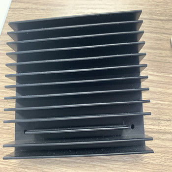 6063 T6 Extruded Aluminum Enclosures Heatsink Black Anodizing CNC Machining