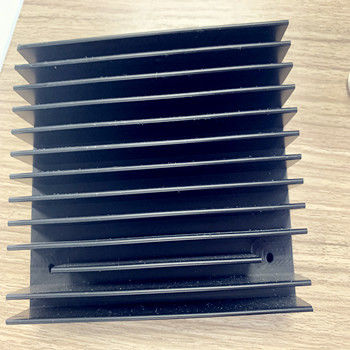 6063 T6 Extruded Aluminum Enclosures Heatsink Black Anodizing CNC Machining