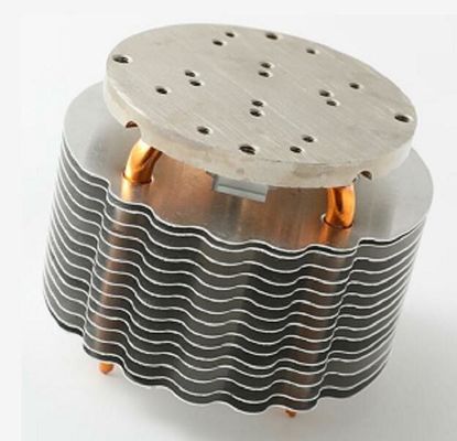 Sun Flower Heatsink Silver Cooler Copper Fin Heat Sink Aluminum Heat Sinks Cooling Fin 0.2 Mm Thin Fin GS ROHS