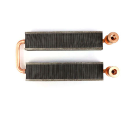 Customzied 0.1mm Zipper Fin Copper Pipe Heat Sink For Medical Equipment