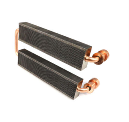 Customzied 0.1mm Zipper Fin Copper Pipe Heat Sink For Medical Equipment