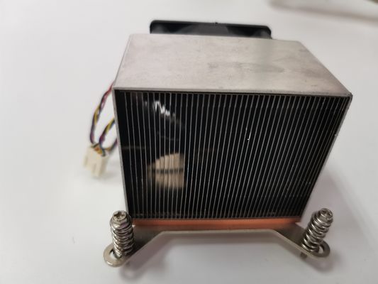 C1100 Strips Square Heat Sink With Round Fan Cooper Base