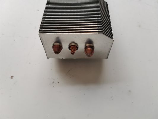 Industrial Extruded Square Shape Aluminum Heatsink With Cooper  Tubes