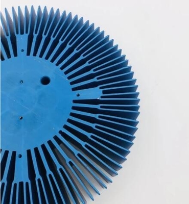 Customized Hot Sell Blue Anodizing Industrial Aluminium Heatsink Sunflower Profile Heatsink
