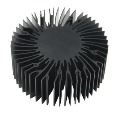 Customized Extruded Round Sunflower Radiator Aluminum Heatsink Profile Extrusion for LED Lighting