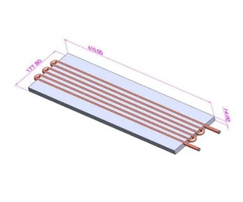 Copper Pipe heatsink Cold Plate  For Equipment