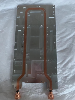 350*150 mm Cold Plate Heat Sink Block Flatted Water Thermal Cooler Plate