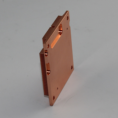 150*190mm Skiving Fin Copper Cuprum Heatsink , 50g Cold Forging Heatsink
