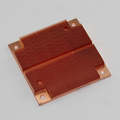 150*190mm Skiving Fin Copper Cuprum Heatsink , 50g Cold Forging Heatsink