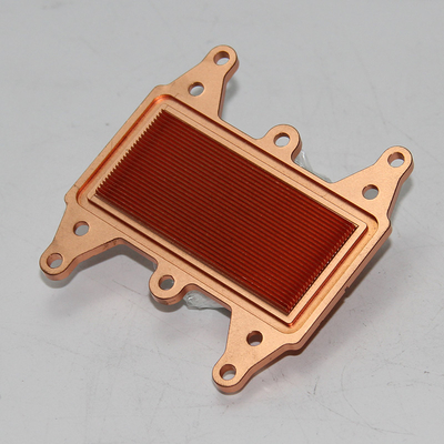 50mm-80mm CU1100 Copper Extruded Heatsink Radiator Skived