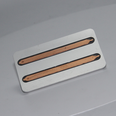 Al6063 T6 Aluminum Copper Heatsink , Copper Pipe Flattened Aluminum Base Plate