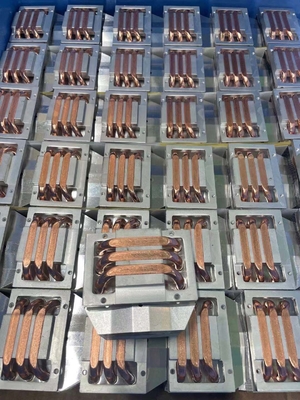 High Density 500W Black Nickel Plating Aluminum Fin Heat Pipe Heatsink with Copper Heatpipe