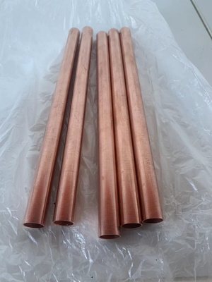 Bended Grooved Brazing Copper Pipes 150x190mm For Air Conditioner Heatsink