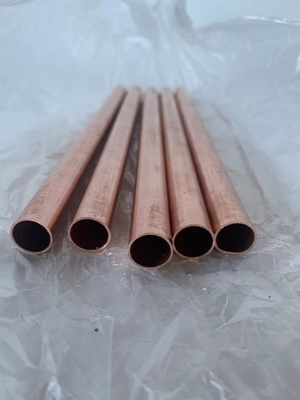 Bended Grooved Brazing Copper Pipes 150x190mm For Air Conditioner Heatsink