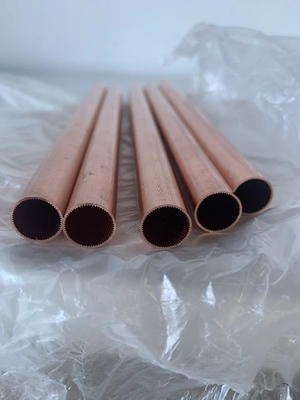 Bended Grooved Brazing Copper Pipes 150x190mm For Air Conditioner Heatsink