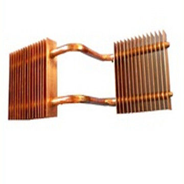 Fin Welded Copper Pipe Heat Sinks Metal Stamping Parts Pipe