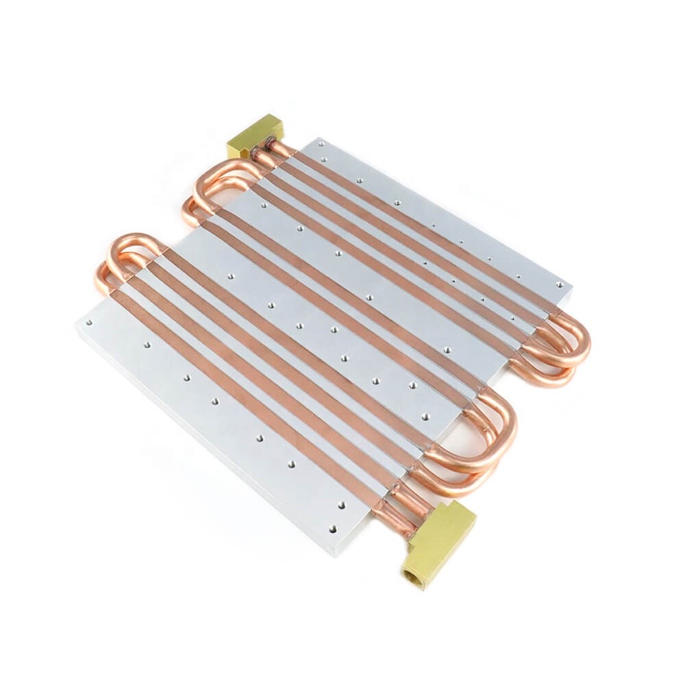 Fluid Cooling Plate Aluminum Heat Pipe Cold Plate Full Buried Profile