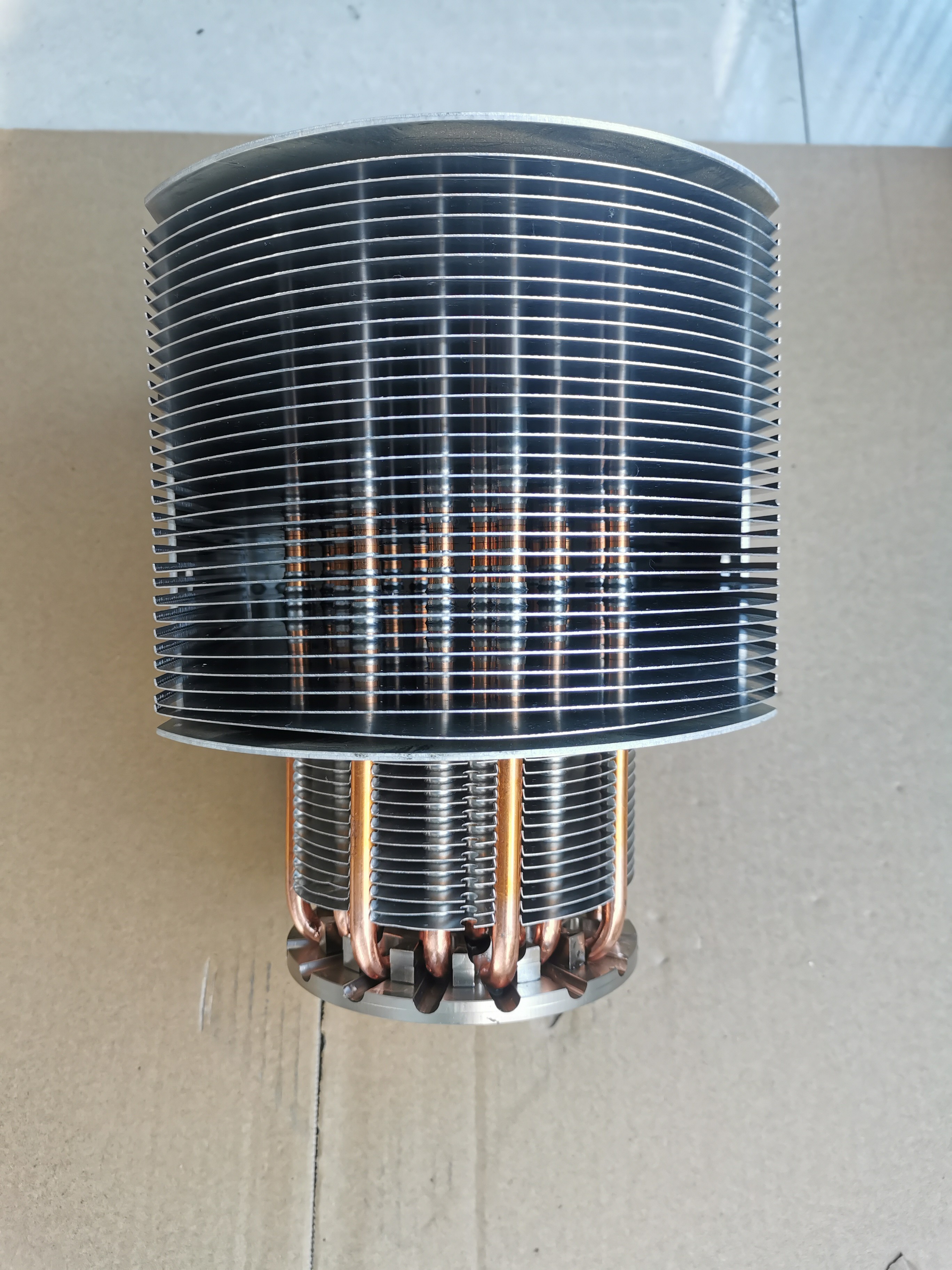 1500W Round Heatsink With Fan Big Power Heat pipes Fin Aluminum Heat