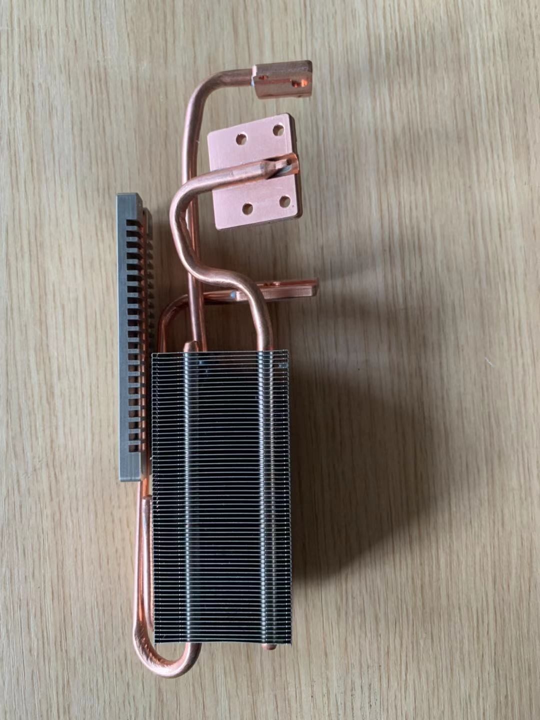 200W Customize Copper Pipe Heat Sink / High Density Copper Aluminum Fin